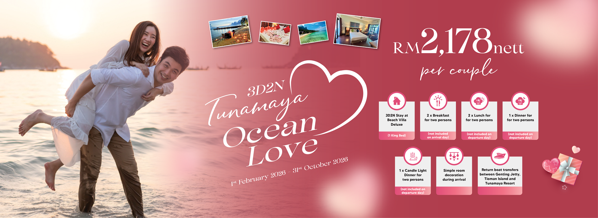 3D2N Tunamaya Ocean Love