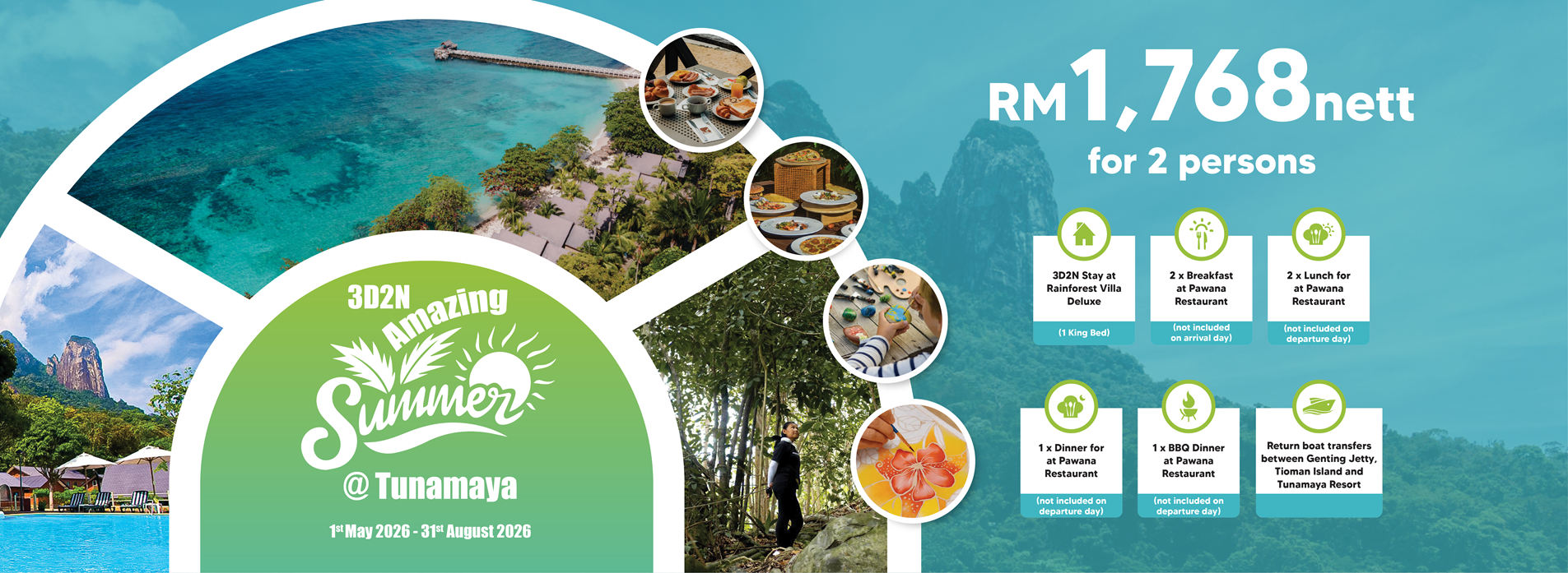 3D2N Amazing Summer @ Tunamaya